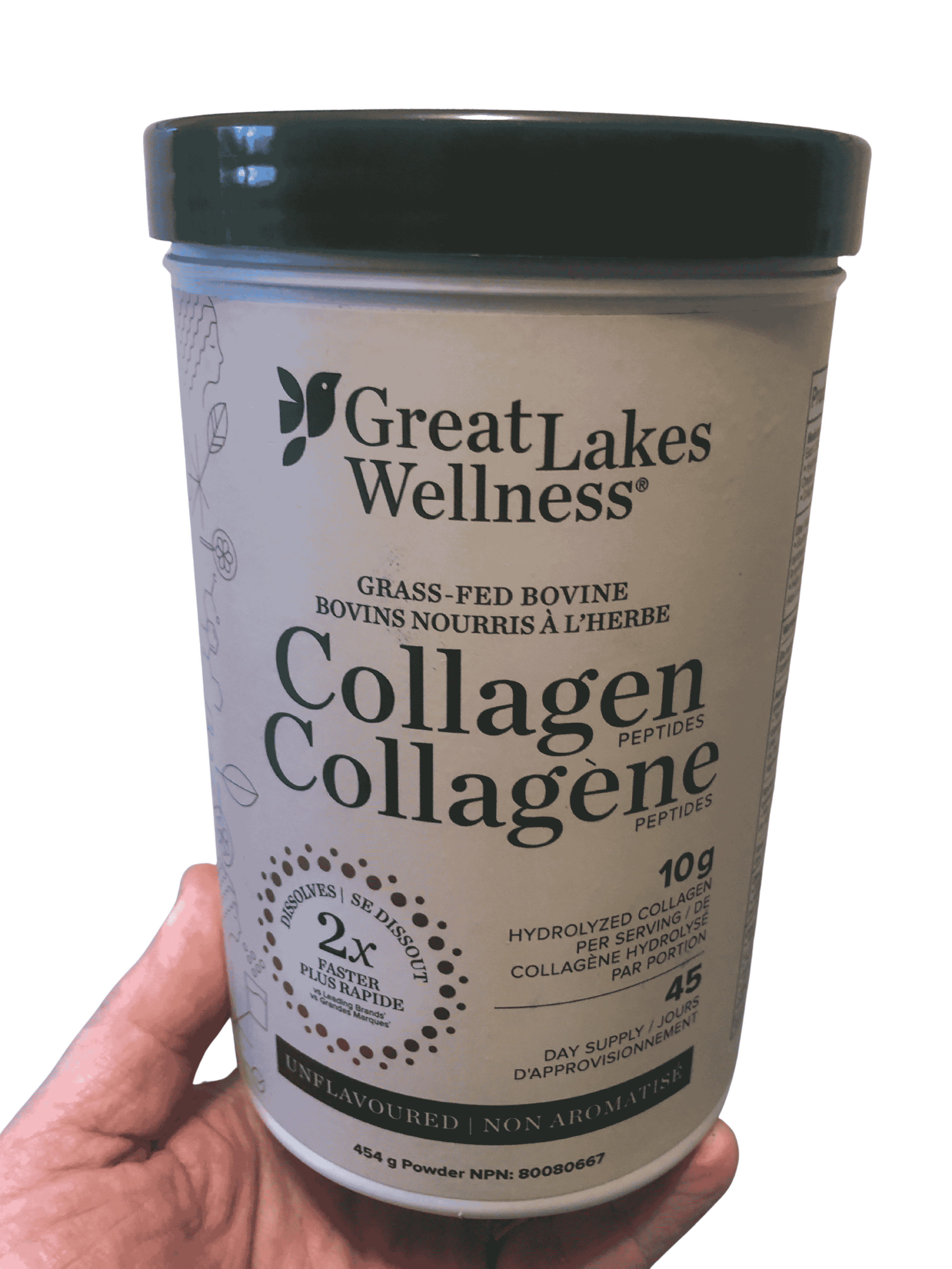 Hydrolyzed collagen peptides powder, glycine proline hydroxyproline for fascia and tendon